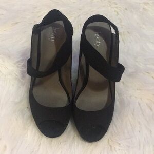 Levity black heels